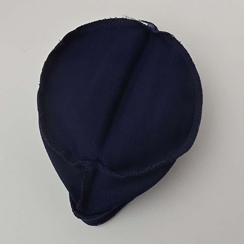 Longaberger Saffron Basket Liner Navy Blue Fabric Traditional Oval Accessory